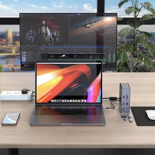 Cổng chuyển đổi HyperDrive 18-in-1 Gen2 USB-C Hub HD-G218 - Hàng chính hãng