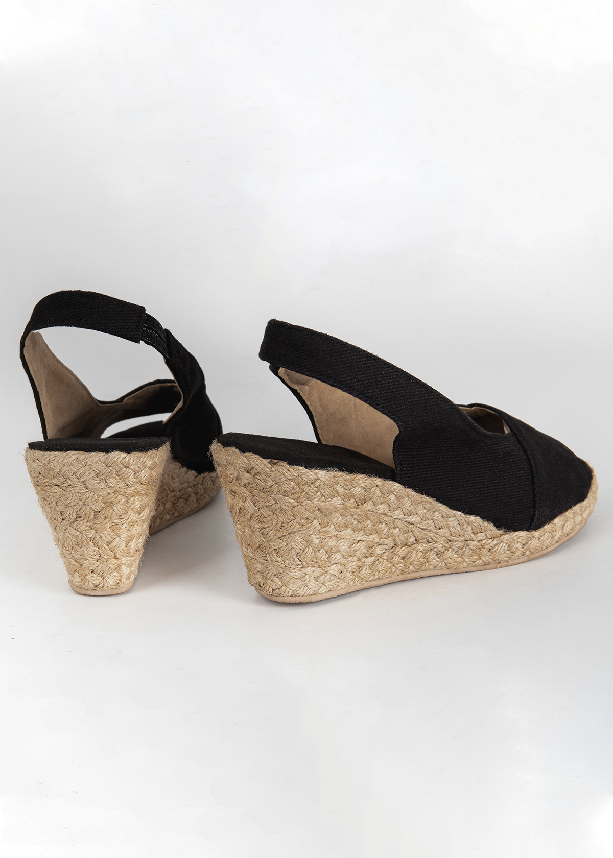 Giày đế cói bo quay ngang - Liliw Shoes - cao 6cm