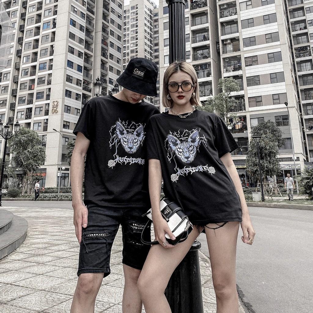 Áo Phông Rộng Dáng Unisex Cho Cả Nam Và Nữ - Áo Thun Thiết Kế In 5D - Chất Vải Cotton Cao Cấp Dày Dặn Mặc Cực Thích T5
