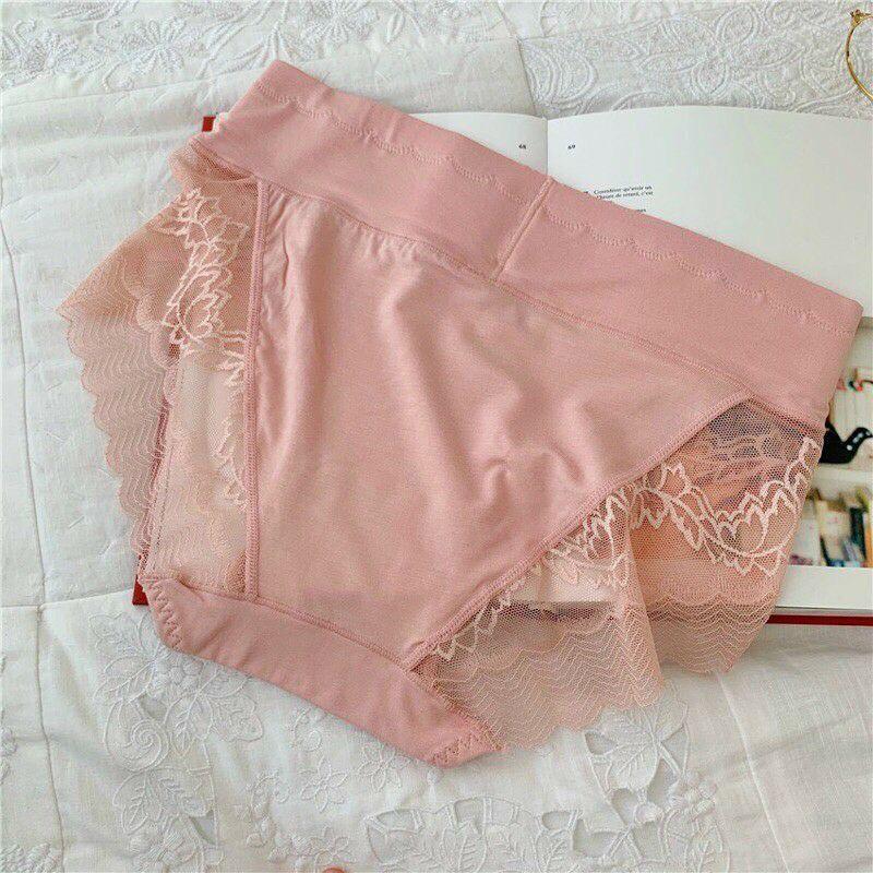 Quần lot cotton cao cấp 8889, quần chip hàng loại 1 cạp cao nâng mông phối ren siêu đẹp ôm bụng.