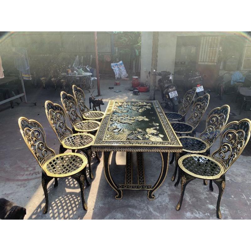 Bàn ghế sân vườn, bàn ghế nhôm đúc