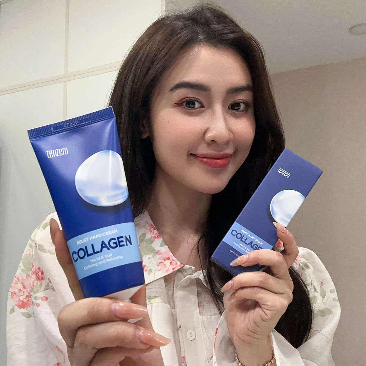 Kem Dưỡng Tay Giảm Nếp Nhăn, Chống Lão Hóa, Sáng Da Collagen Tenzero Relief Hand Cream 100ml