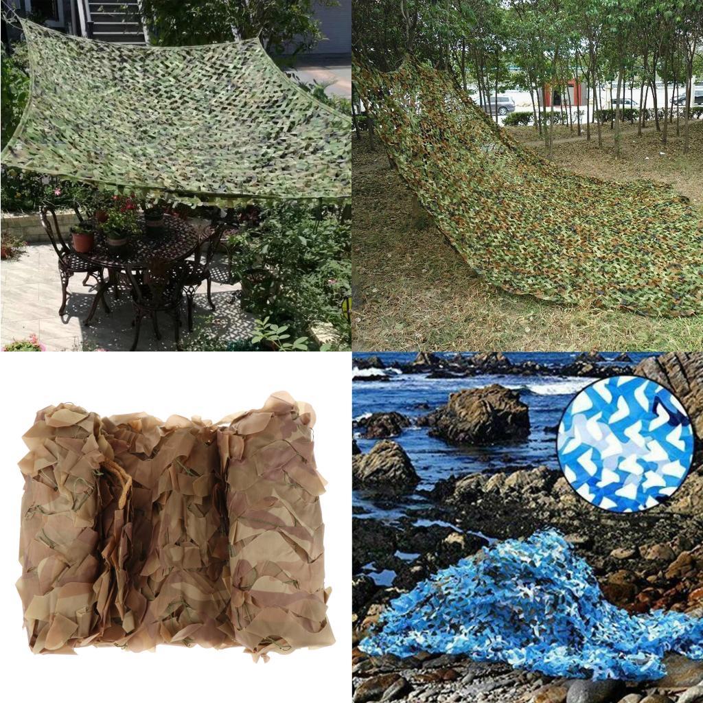 Premium Woodland Camouflage Netting Leaves Shooting Watch Blind Net Tarp Cover