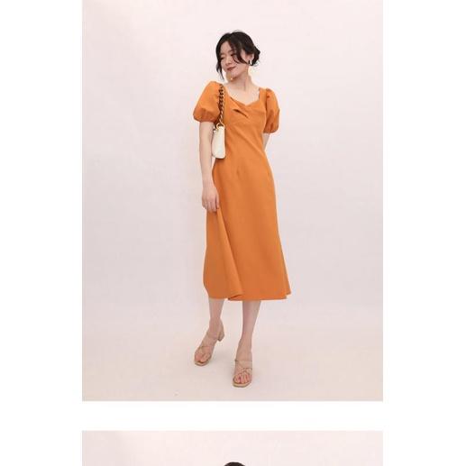 Đầm maxi hai dây nhún túi màu cam đất kèm hình thậtđầm đi chơi đi biển  đi tiệc váy dáng dài siêu hot hit  Lazadavn