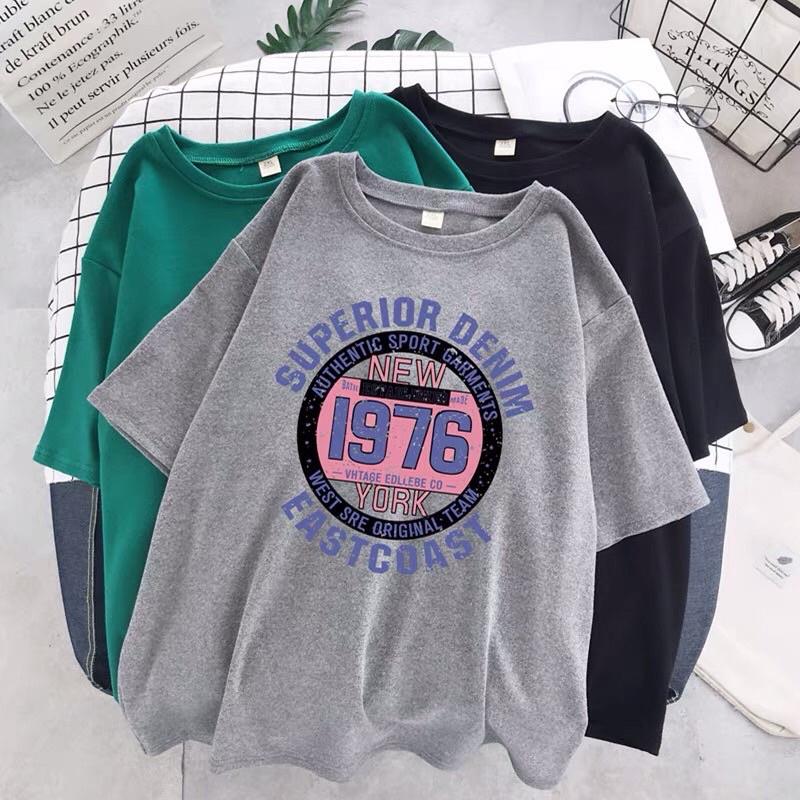Áo Thun Unisex Form Rộng Hàng QC Cotton Oversize,Hình In Sắc Nét,Phong Cách Hàn Quốc TH205