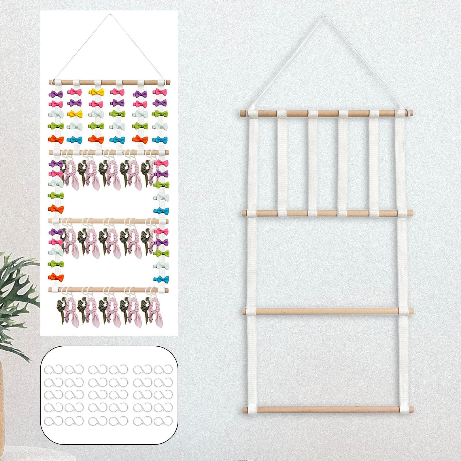 Children Hair Bow Holder Storage Display Hair Clip Pendant Decoration Toy Barrettes Wall Mount Hairbands Organizer Hanger Rack for Kids Room