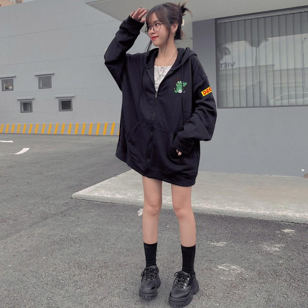 Áo Hoodie Unisex - Áo Khoác Nỉ Nam Nữ CROCODILE 2 Màu Cực Hot - LP.STORE