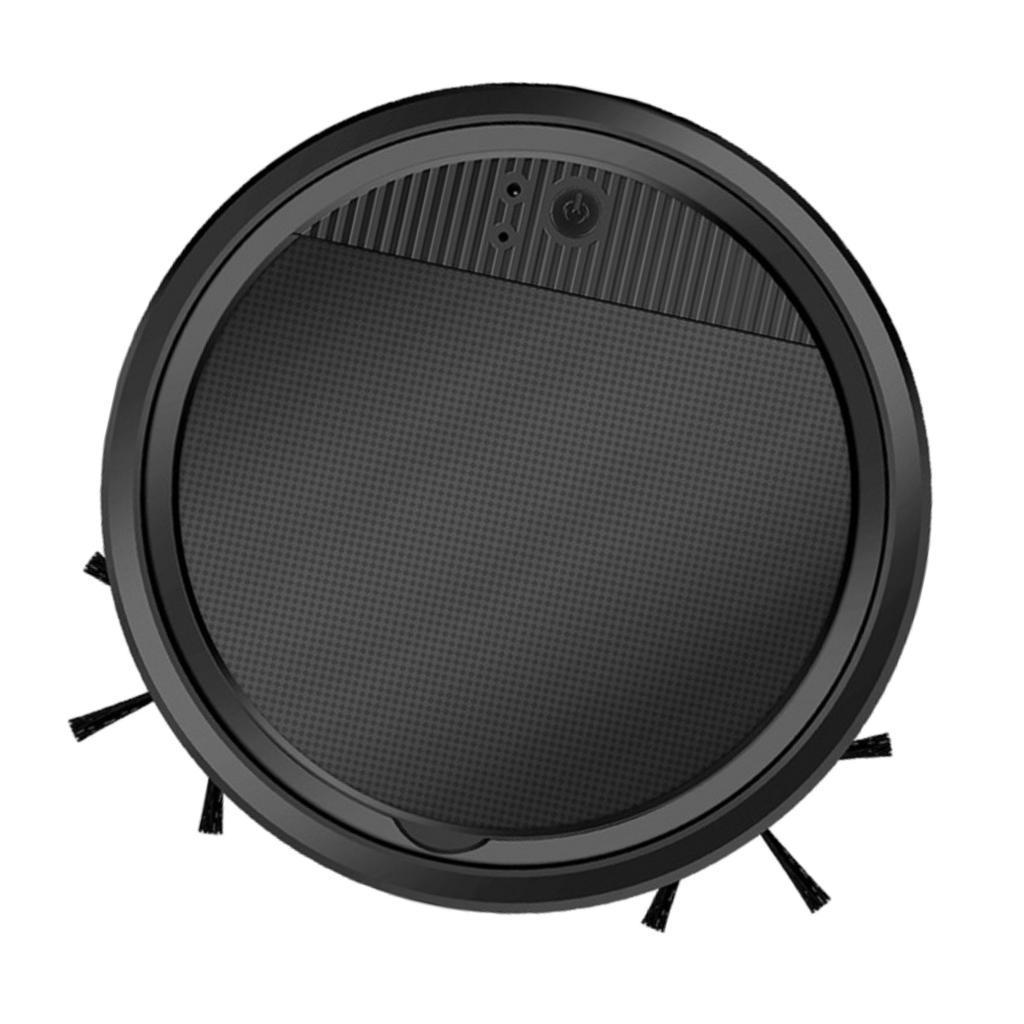 3.7V Smart Robot Vacuum Cleaner Sweeping Robot Machine for Pet Hair Black