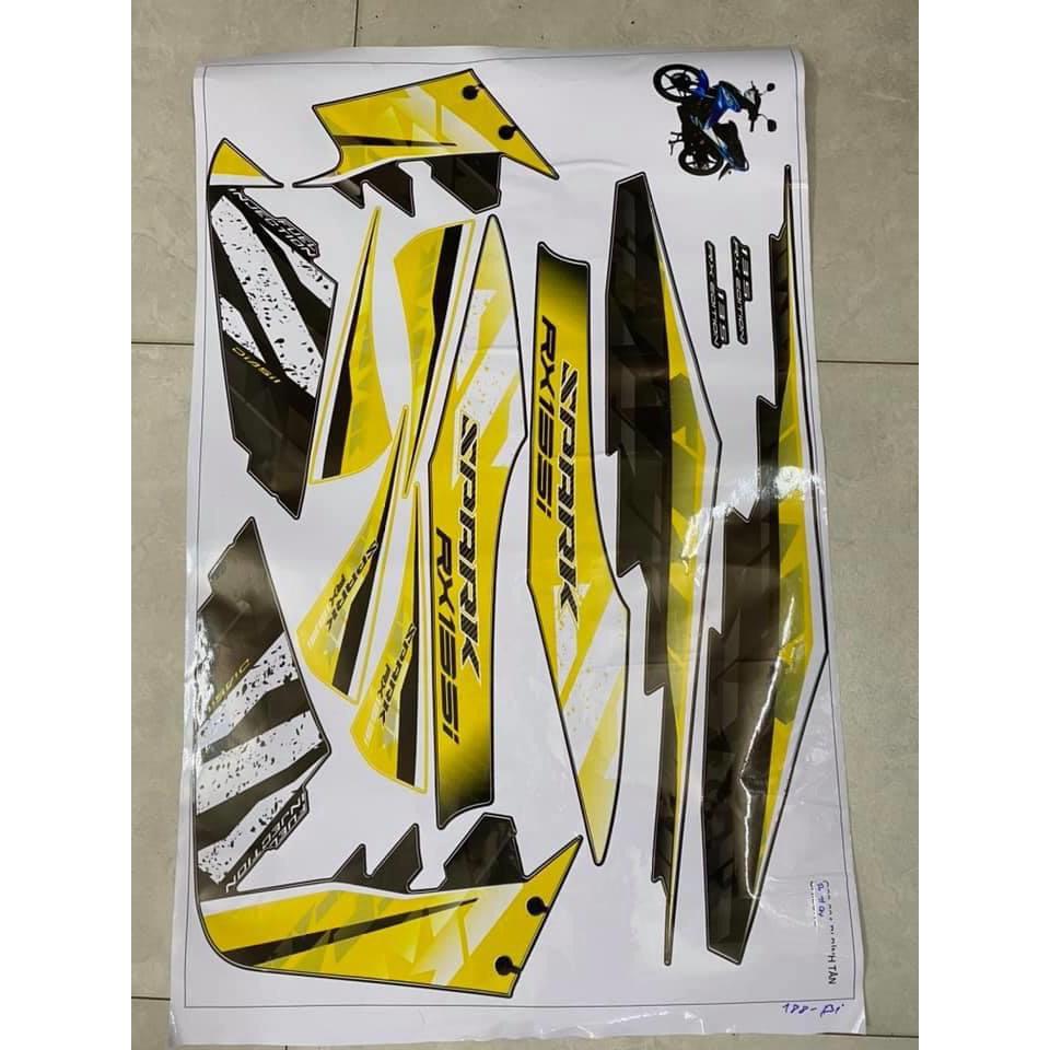 Tem rời Exciter 2006-2010 Vàng đen Spark