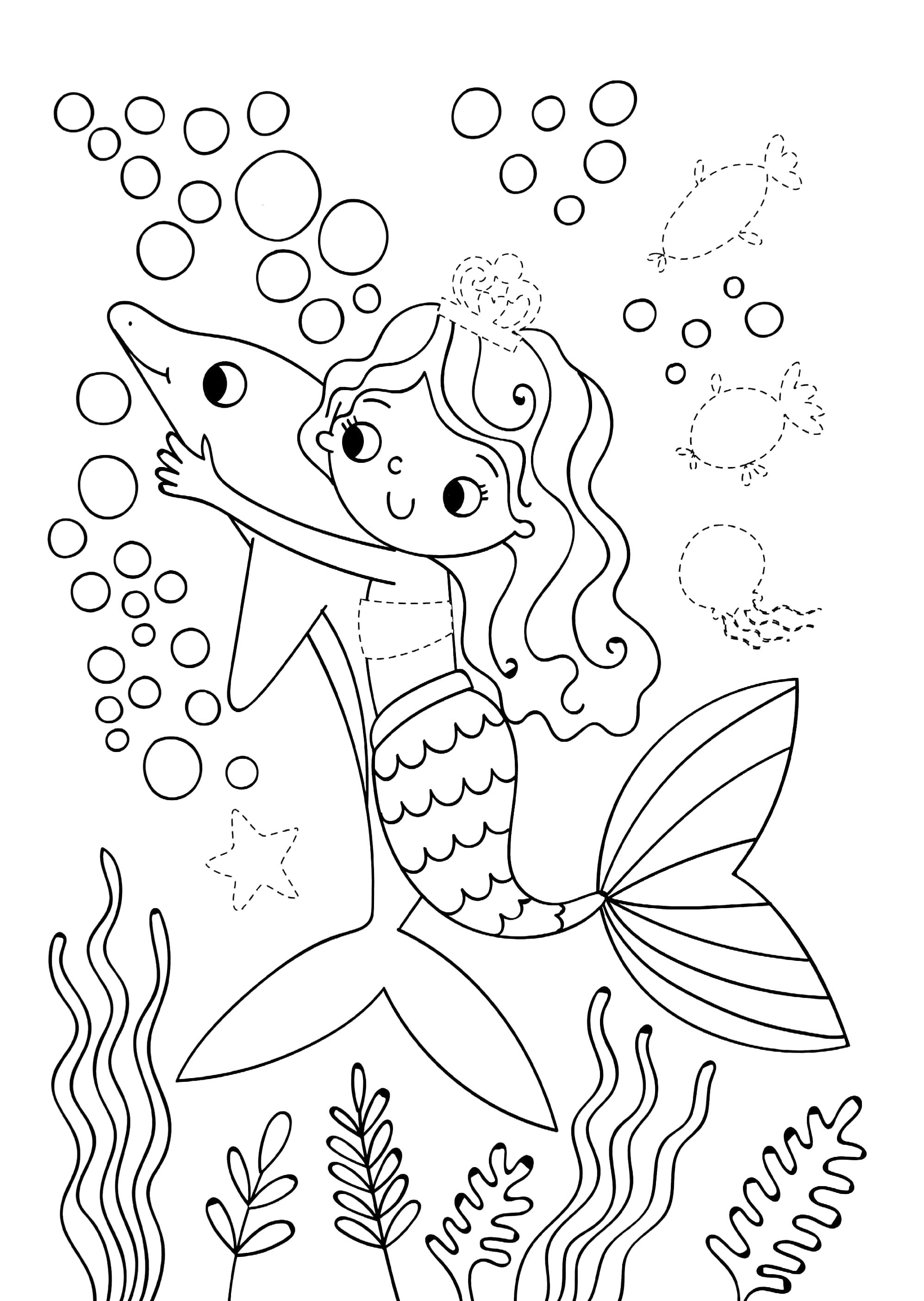 Dress Me Up Colouring And Activity Book - Mermaids