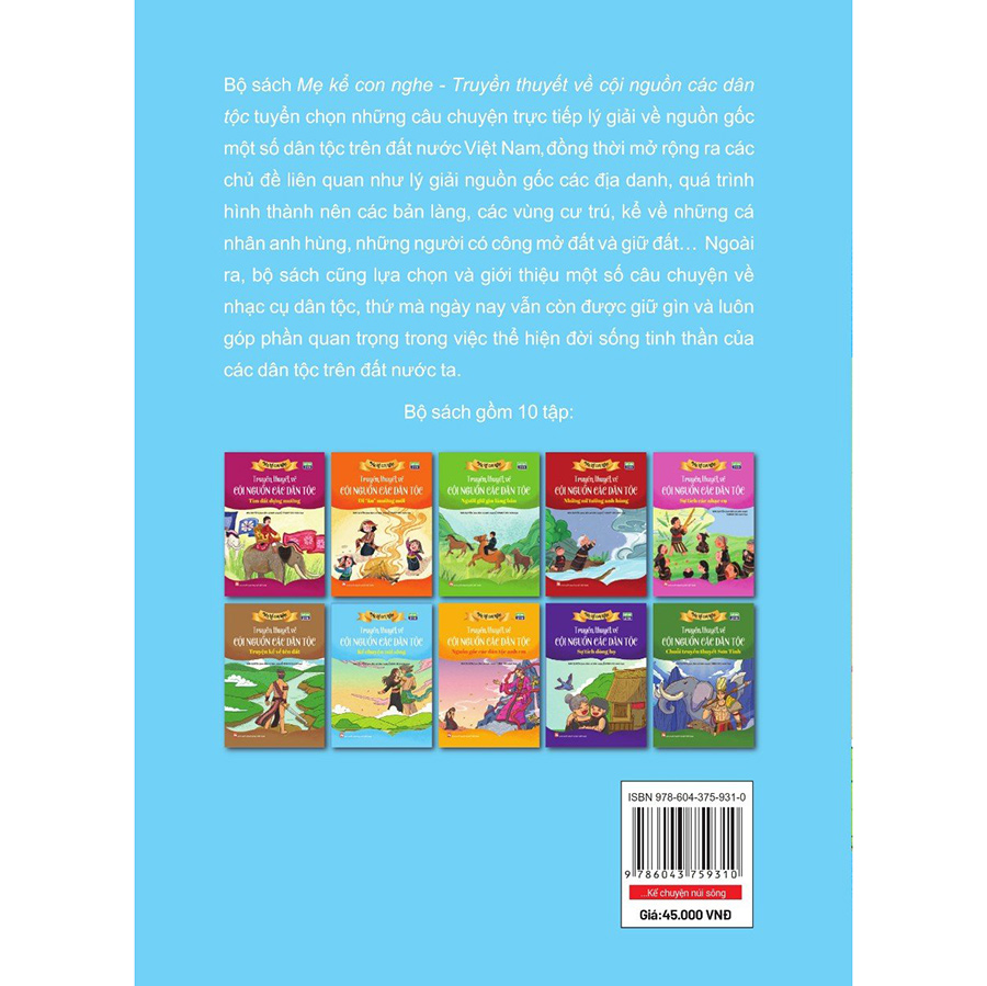 Sách Mẹ Kể Con Nghe - Truyền Thuyết Về Cội Nguồn Các Dân Tộc