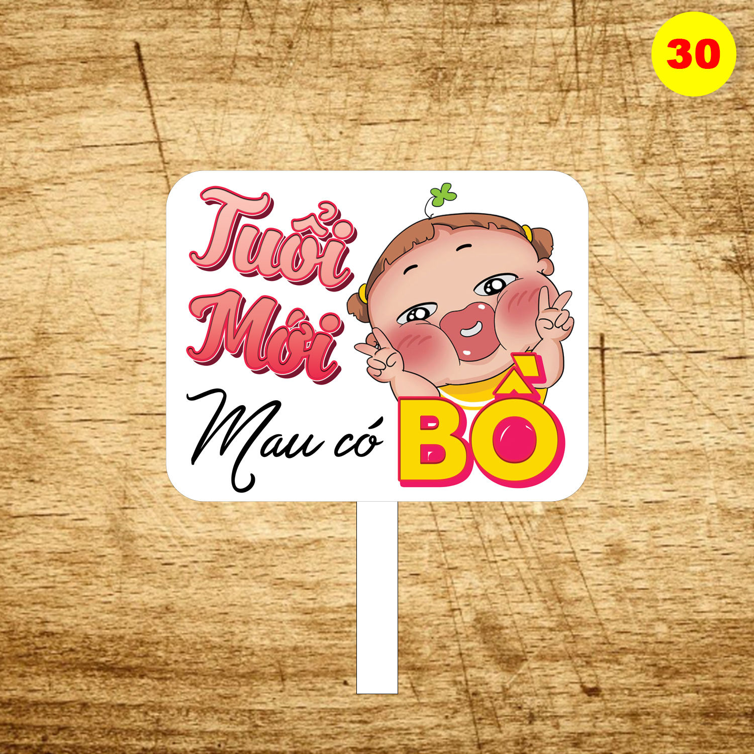 Bảng hashtag sinh nhật MS 30