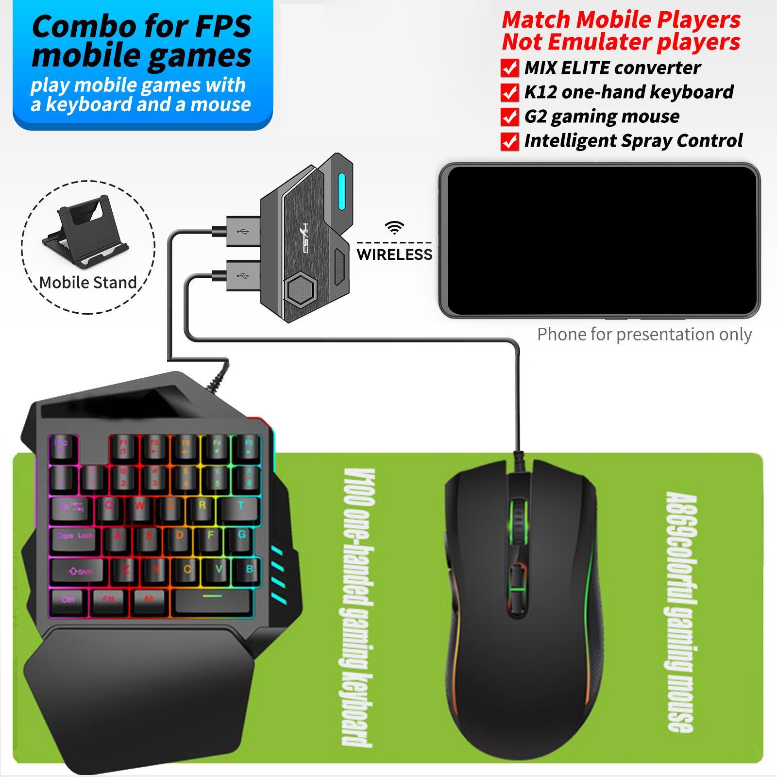 Mobile Gamepad Controller Gaming Converter for Android Gaming Gamer Home