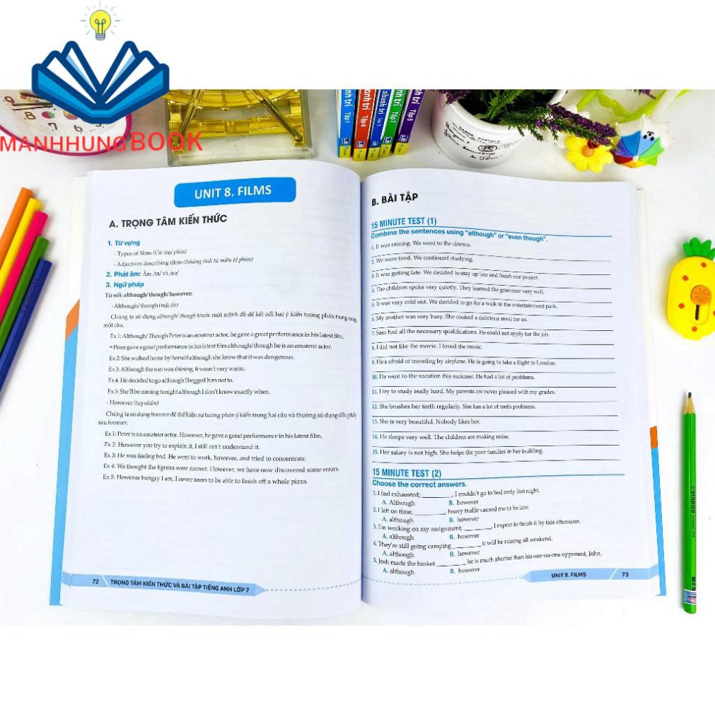 Sách - Trọng Tâm Kiến Thức Và Bài Tập Tiếng Anh Lớp 7 - Biên soạn theo chương trình SGK mới Global Sucess.
