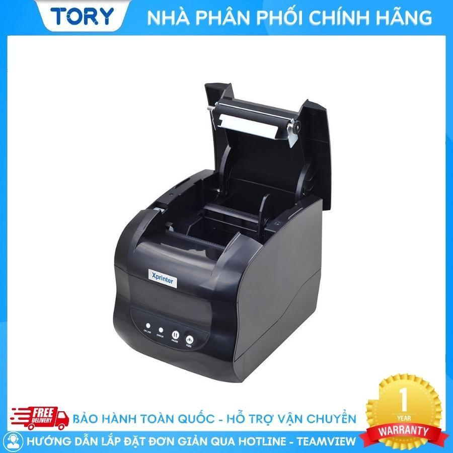 Máy in tem nhãn, mã vạch Xprinter XP-318B cổng USB. Máy in đơn hàng, in tem, in vận đơn TMĐT khổ 80mm [HÀNG CHÍNH HÃNG]