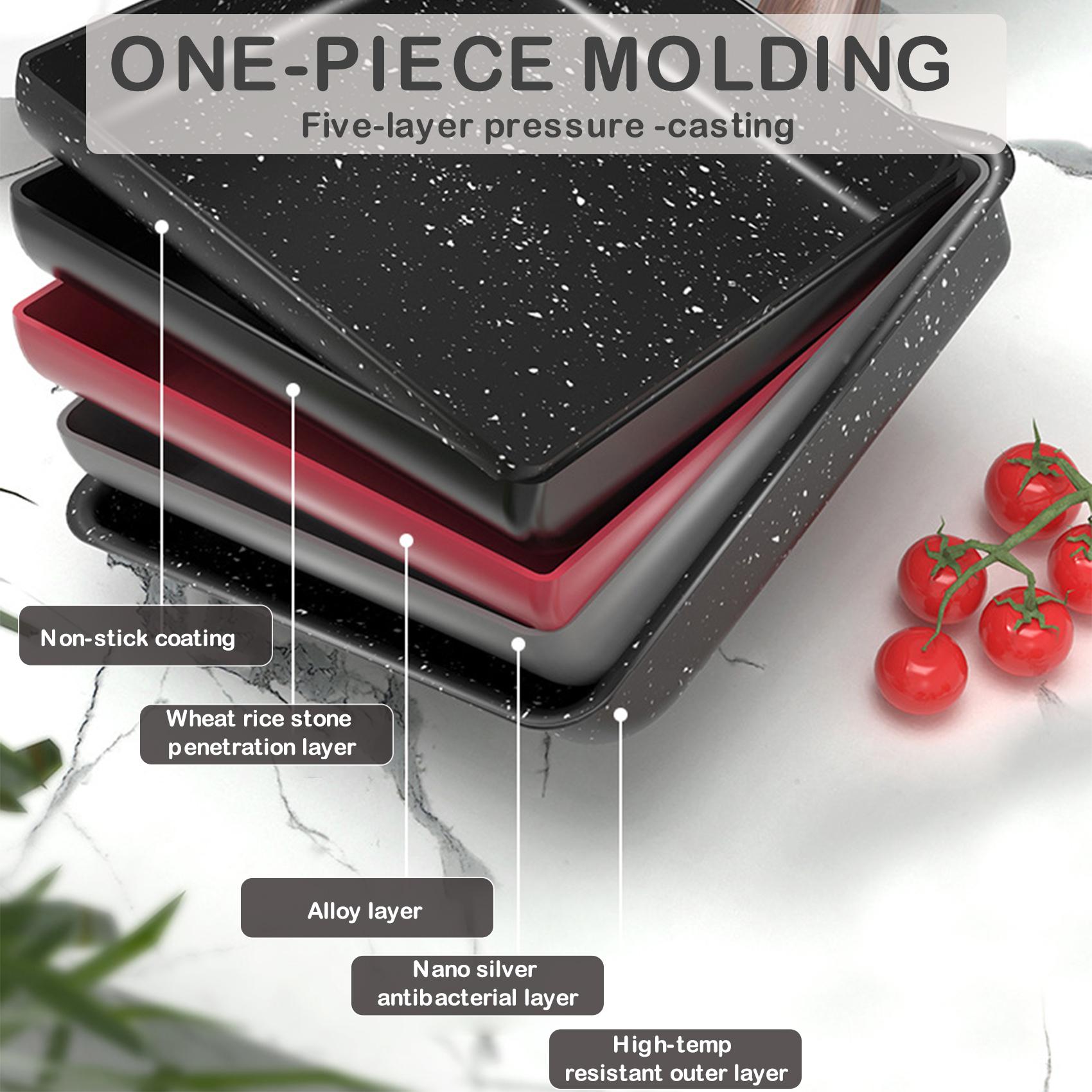 Chảo chiên chống dính không cần dầu phong cách nhật bản hình vuông