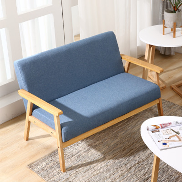 Sofa Phòng Khách 1M1 Nệm Nỉ Chân Gỗ Thông - Ghế Sofa Văng Băng Dài Đẹp Decor Trang Trí Nhà Ở, Văn Phòng Công Ty