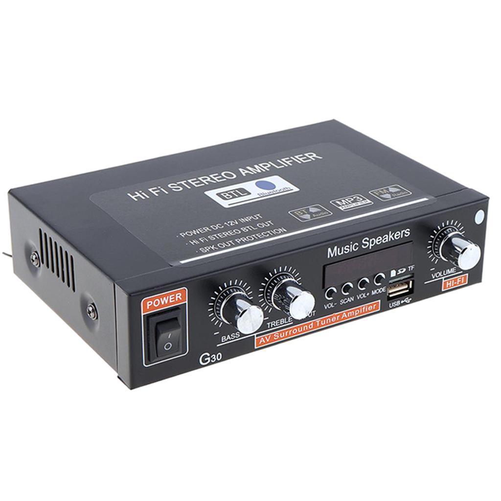 Professional Mini 400W + 400W Audio Power Amplifier Receiver for Car CD DVD