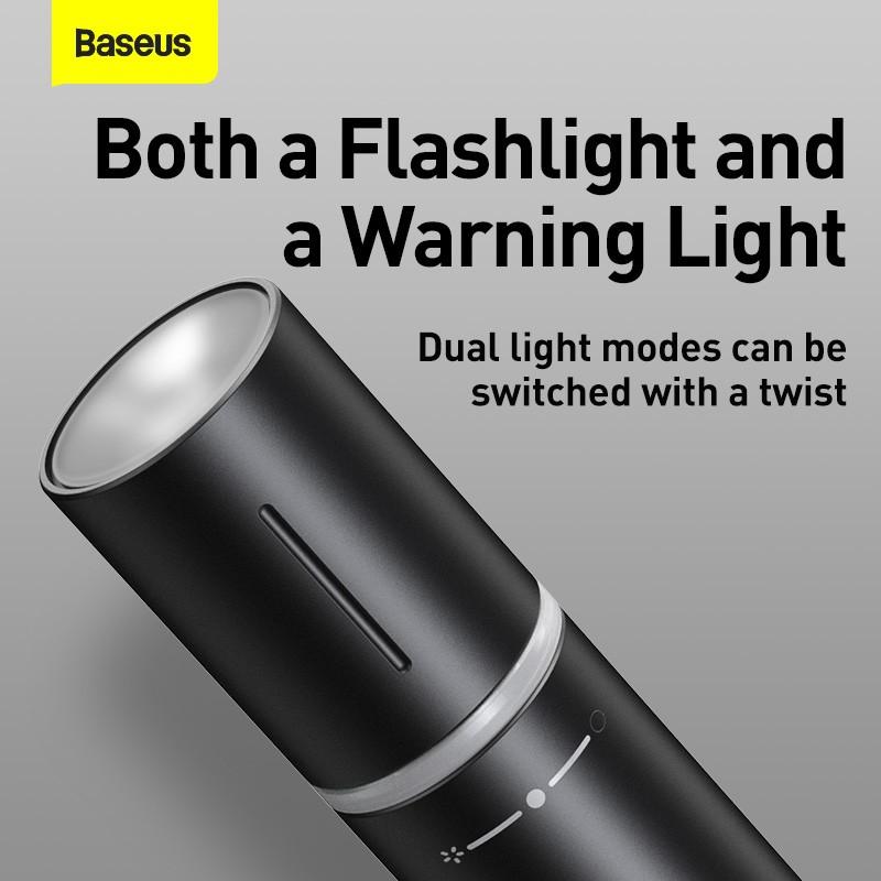 Búa thoát hiểm ô tô phá kính và đèn pin LED Baseus Savior Window Breaking Flashlight (CRSFH-B01)- Hàng chính hãng.