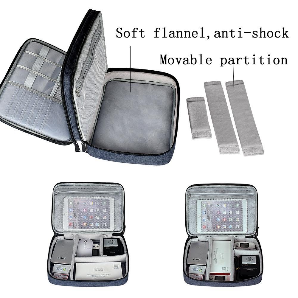 Chống Thấm Nước Tiện Ích Người Tổ Chức Lưu Trữ Kỹ Thuật Số Cho iPad Mini 4 Air 2 Máy Tính Bảng Pro Sạc Cáp Ổ Cứng Bảo Vệ Túi