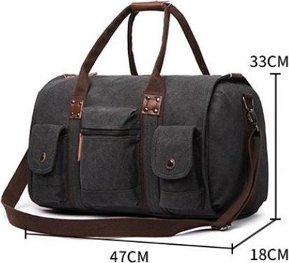 Unisex Large Capacity Canvas Travel Bag Waterproof Multi-Function Portable Duffle Bags