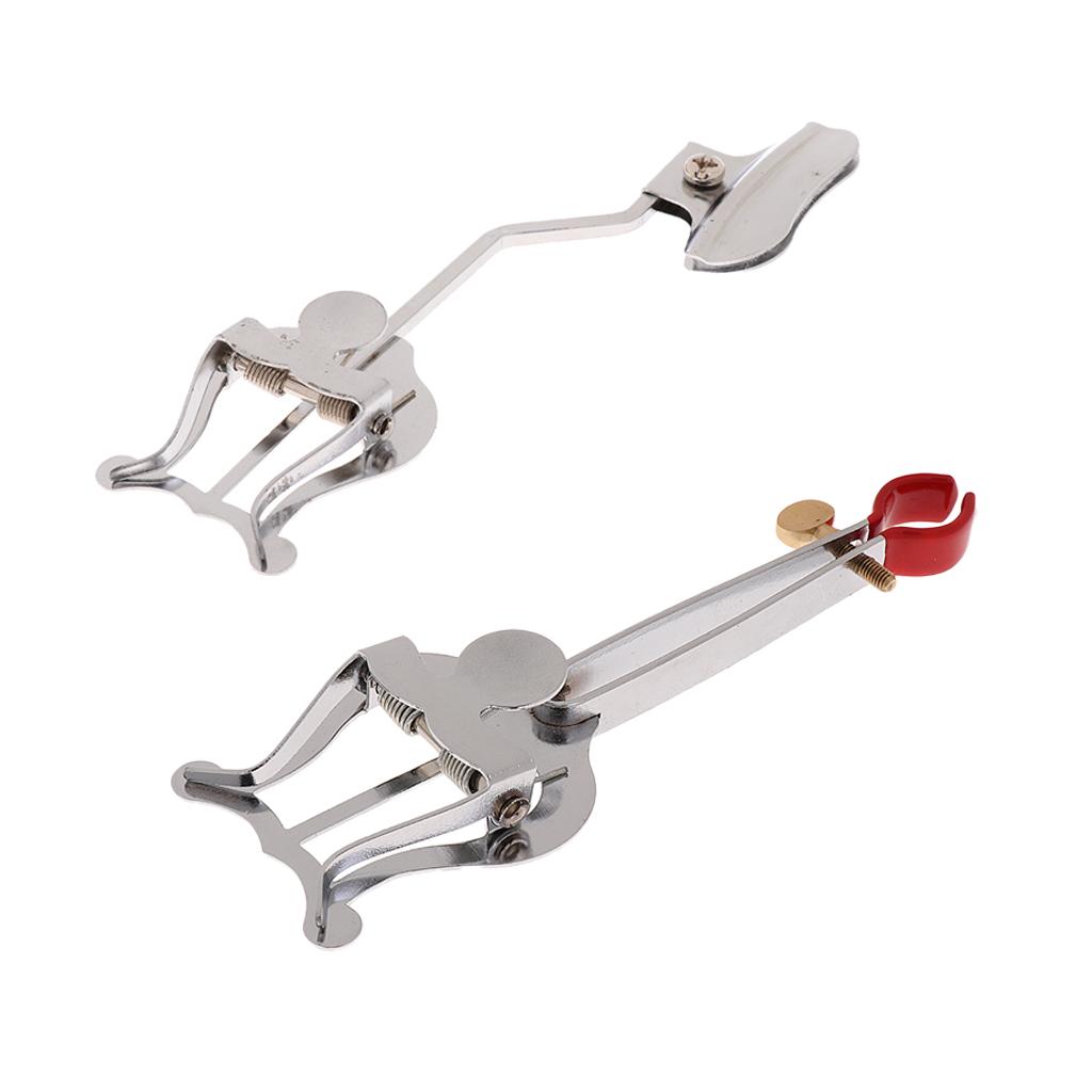2 chiếc Kèn Trombone Hành Quân Kẹp Đàn Lia Tờ Nhạc Kẹp Giữ