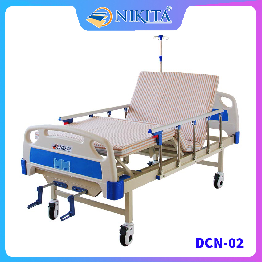 Giường bệnh y tế cao cấp đa chức năng - DCN02 - Chức năng nâng đầu - Nâng chân - Chính hãng NIKTA