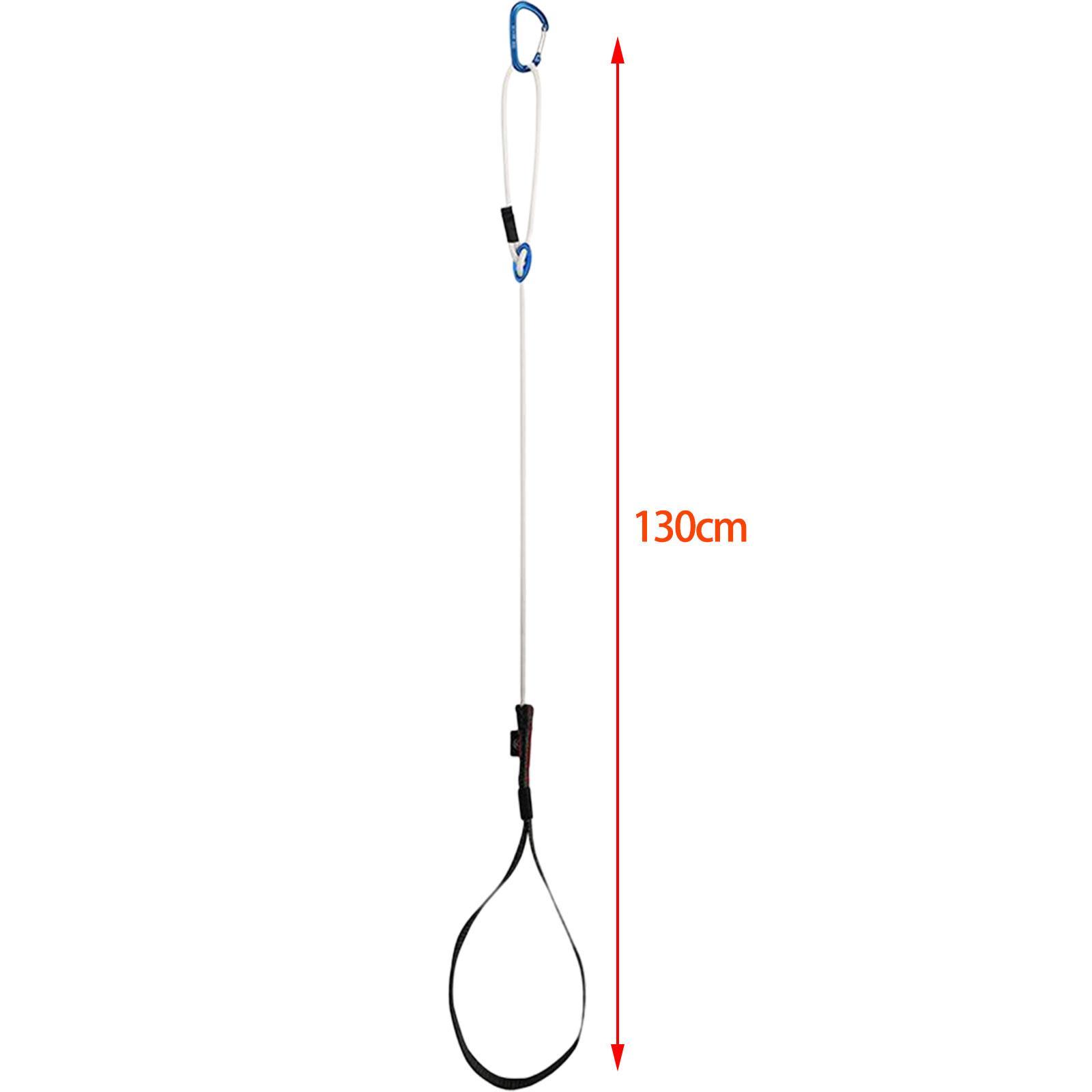 Rock Climbing Ascender Rope Foot Loop Ascender Webbing Rope Hardware Gear Strap Vertical Climbing Rope for Mountaineering Expedition Caving