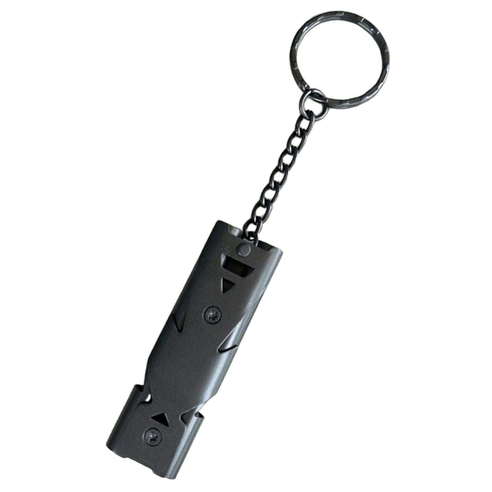 Outdoor Emergency Whistles, Survival Whistle with Keychain, for Camping Hiking Hunting Fishing or Any Outdoor Activities, Easy to Signal Loud Whistle