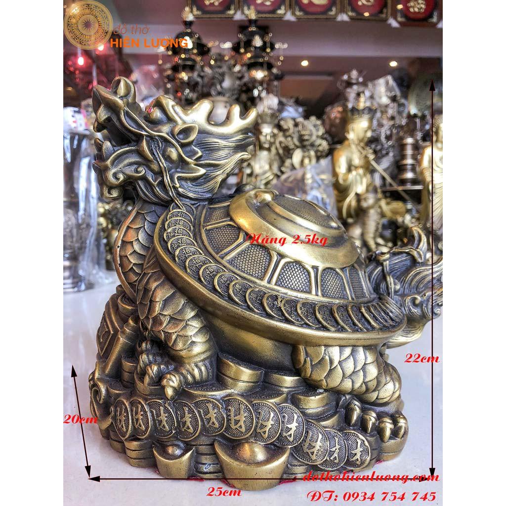 Long Quy Chữ Phúc – Rùa Đầu Rồng Chữ Phúc To