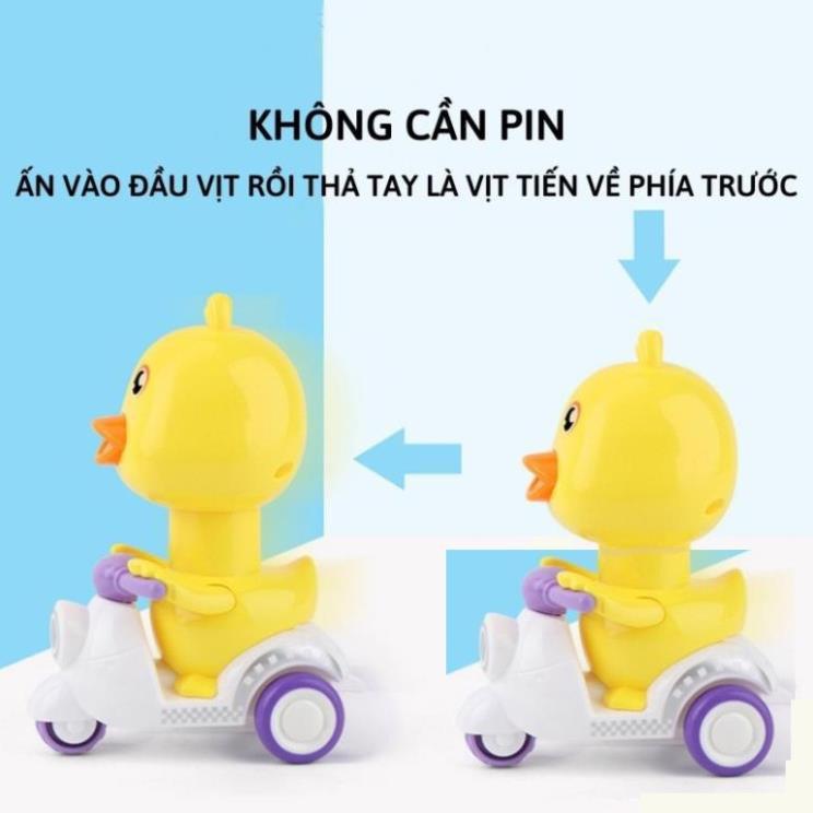 Đồ Chơi Vịt Con Đi Xe Máy, Ấn Là Chạy Lái Xe Ngộ Nghĩnh đáng yêu