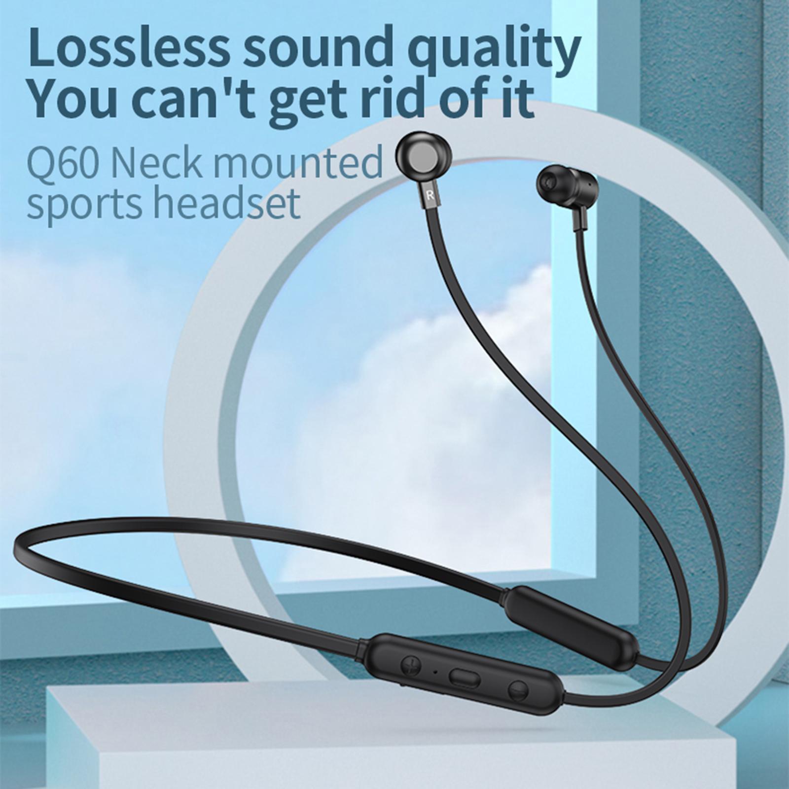 Wireless Bluetooth 5.1 Headphones Stereo Built-In Mic for Running Sports