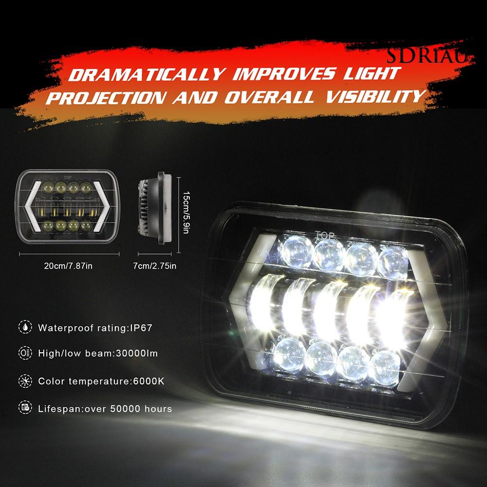 Đèn Pha Led 7-inch 300w Siêu Sáng Cho Xe Hơi