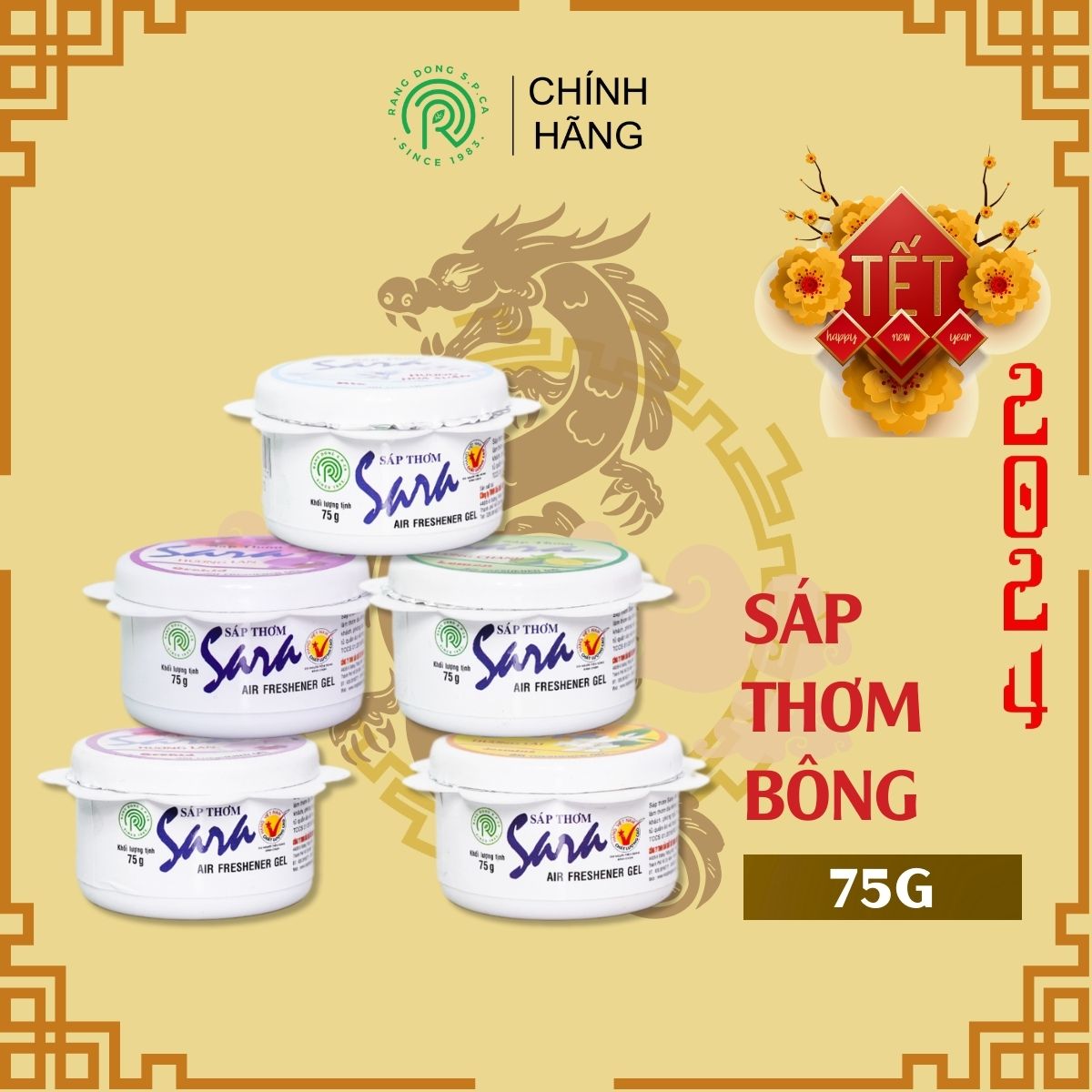 Sáp thơm bông Sara 75g