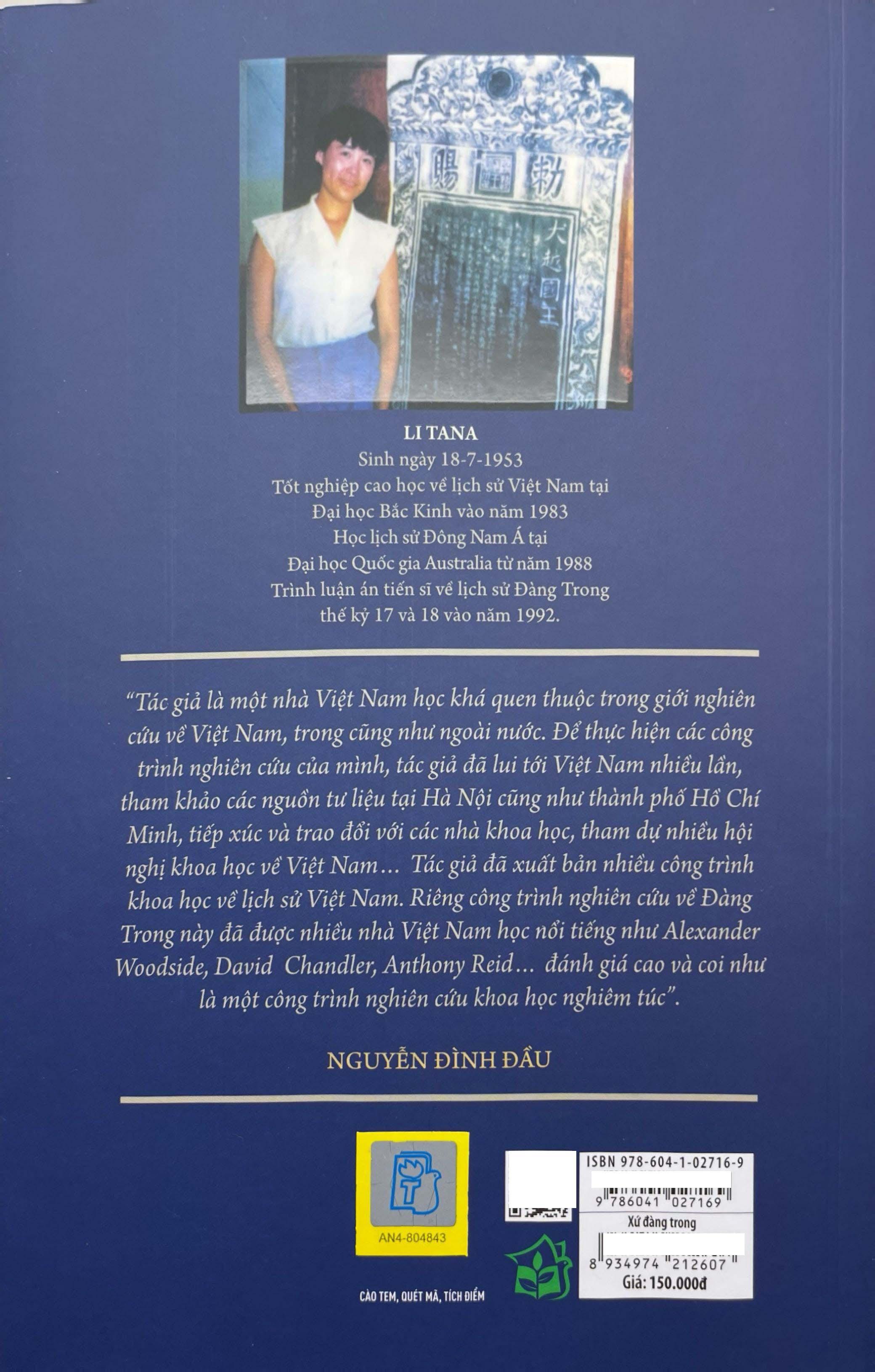 Sách - Xứ Đàng Trong - Lịch Sử Kinh Tế-Xã Hội Việt Nam Thế Kỷ 17-18