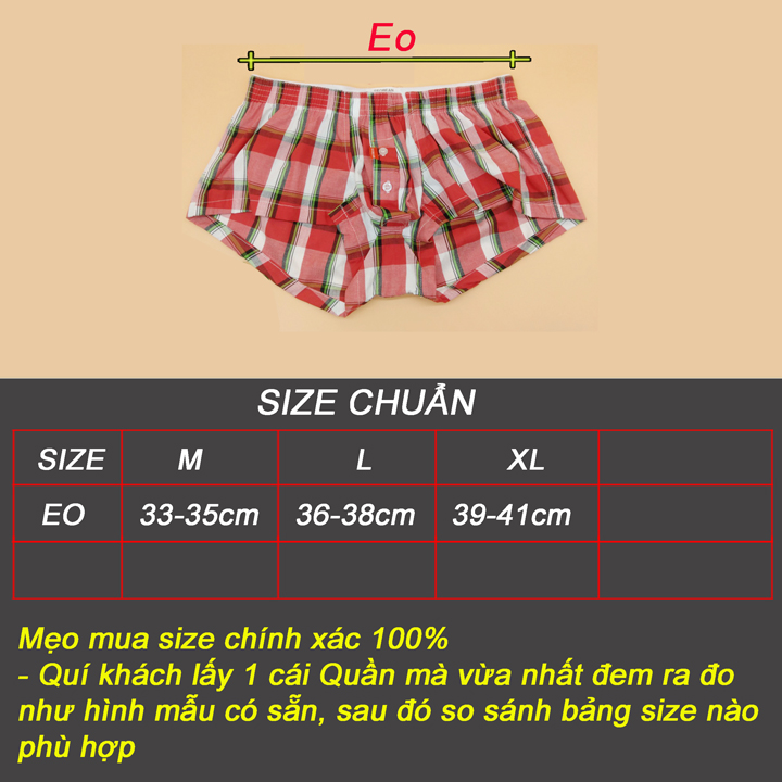 Quần short Nam sọc caro vải kate - A102