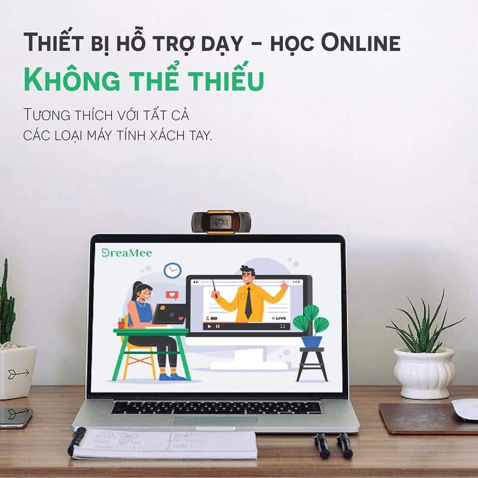 Webcam máy tính FullHD 1080p rõ nét - Thu hình cho máy tính, pc, TV, để bàn - Rõ nét - Chân thực