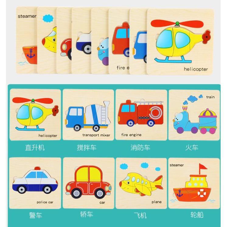 Bộ lắp ghép hình gỗ