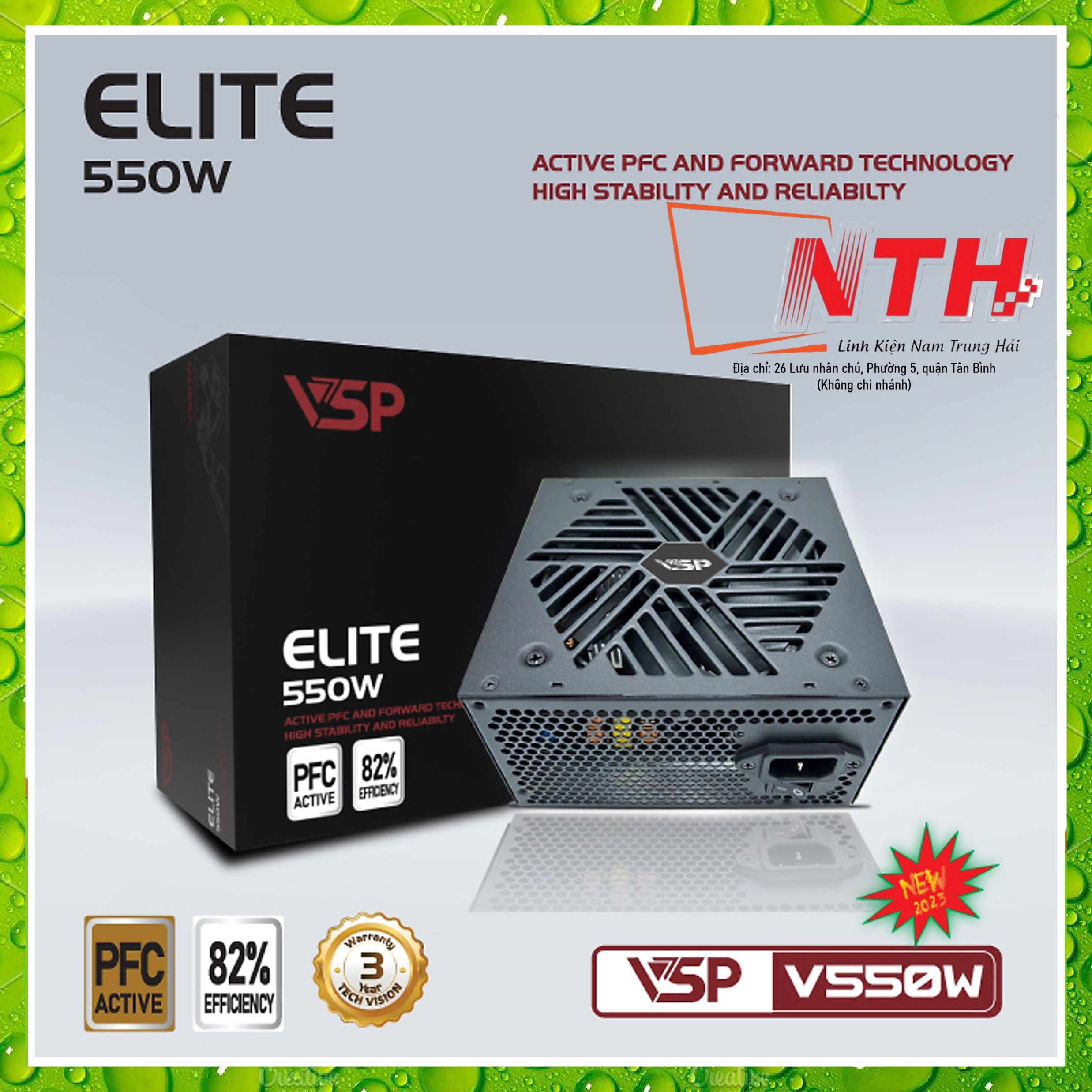 Nguồn máy tính  ELITE V550W