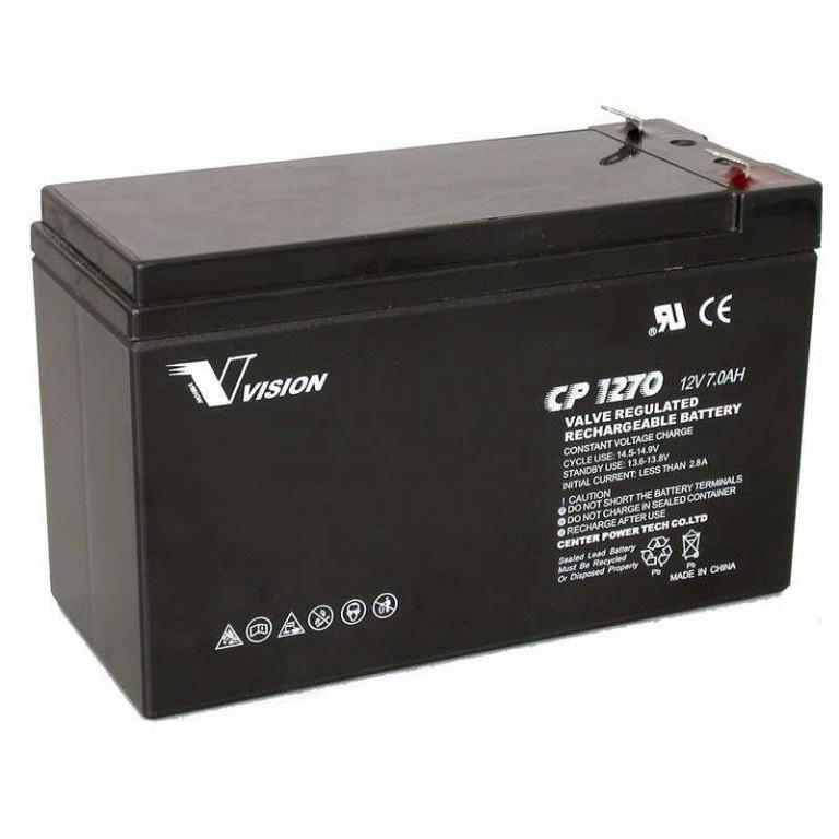 Ắc Quy Vision 12V-7Ah CP1270 - Chuyên Dùng Cho Nguồn Dự Phòng (UPS, Inverter,..)