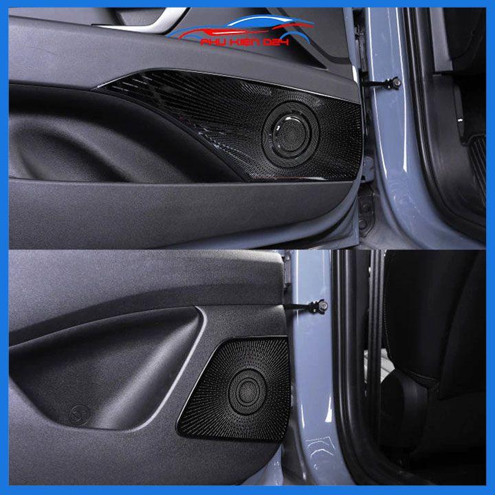 Bộ ốp màng loa Elantra 2023-2024 phay xước chuẩn theo xe vân Titan chống xước trang trí nội thất ô tô