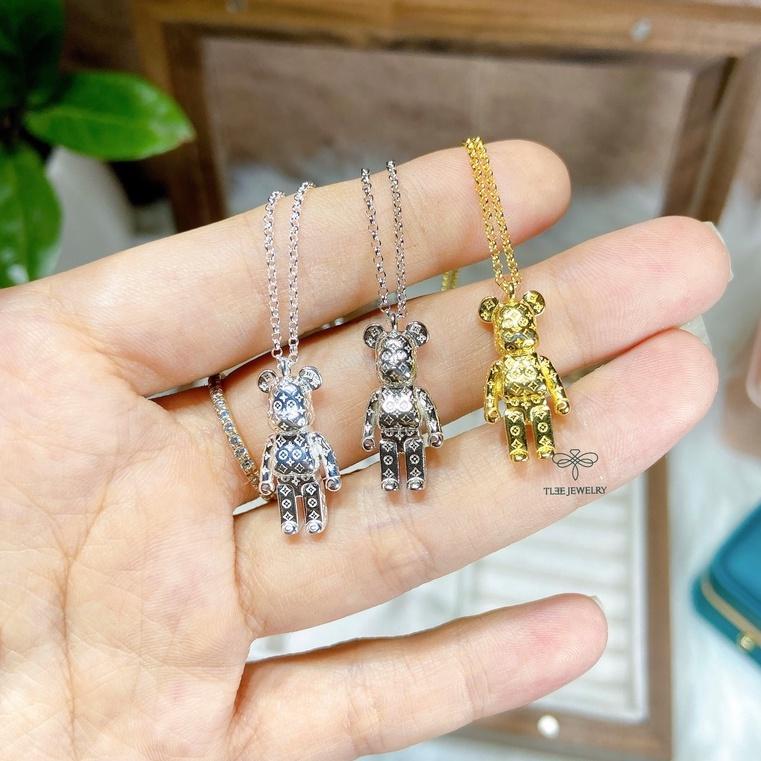 Dây chuyền bạc Tlee, Vòng cổ Gấu bạc 925 cao cấp- TleeJewelry