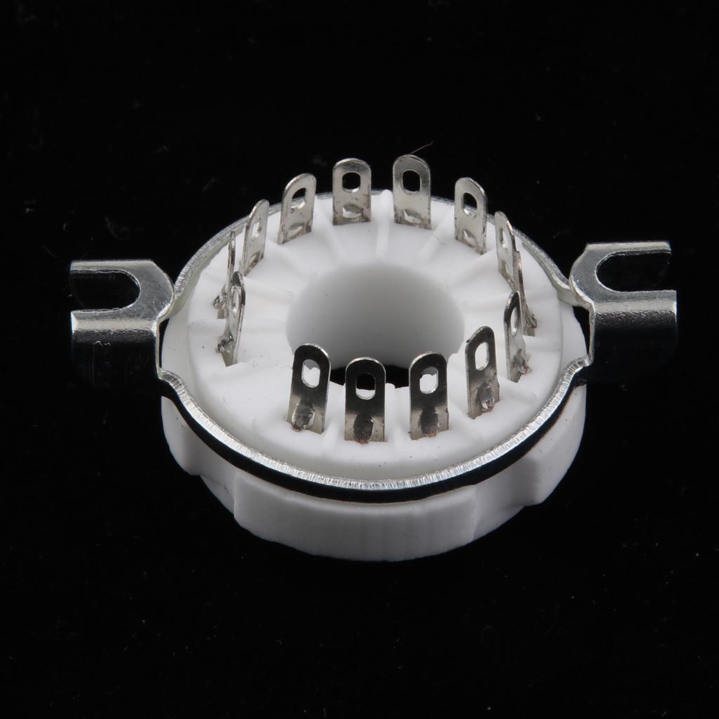 Tin Plated PCB Mount Vacuum Tube Socket 14 Pin for PCB Board