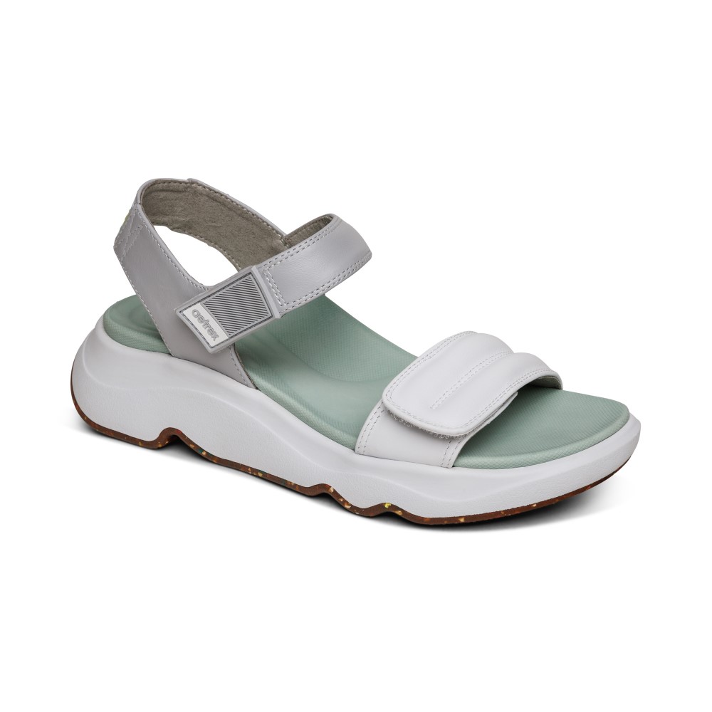 Sandal sức khoẻ nữ Aetrex Whit Mint