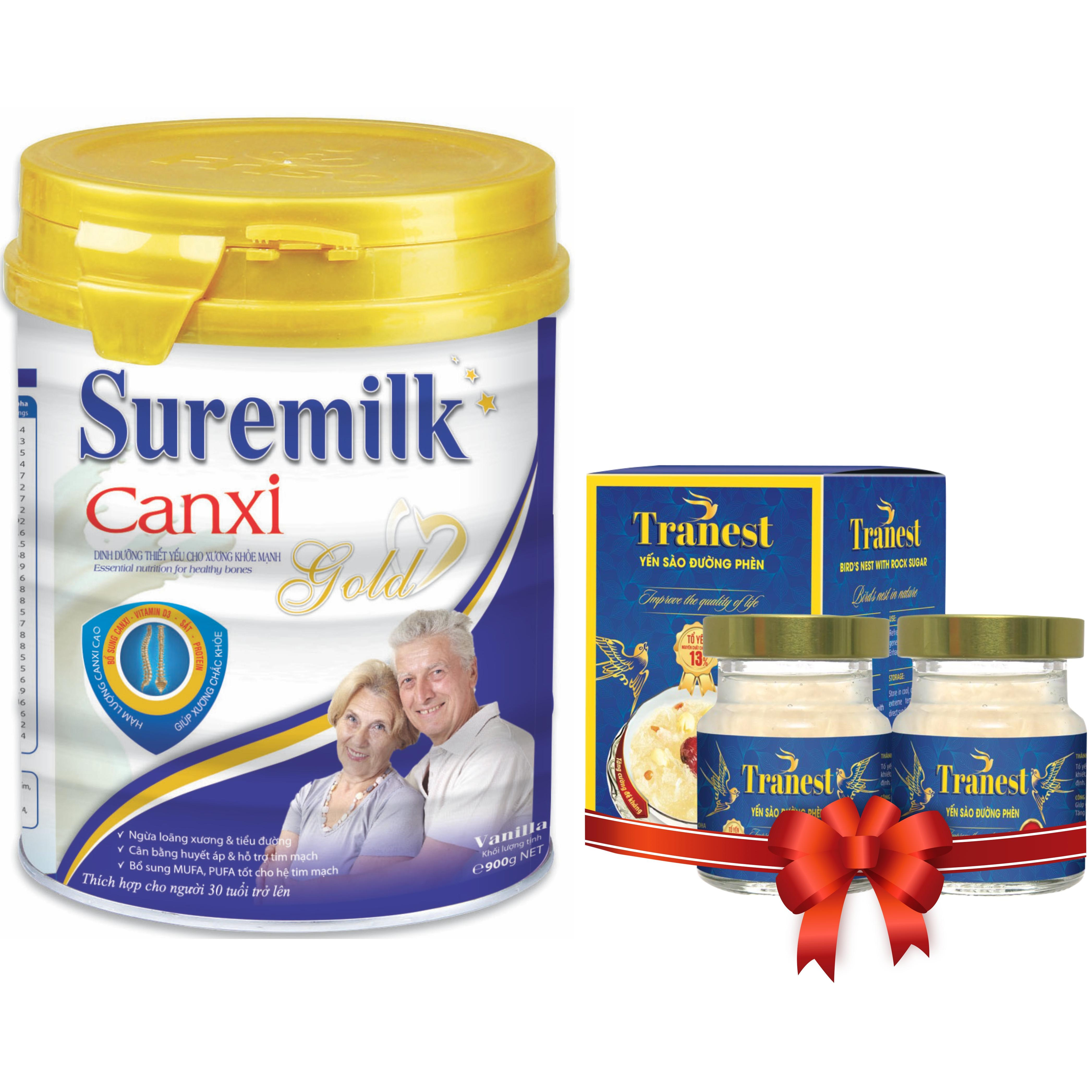 Mua sữa bột Suremilk Canxi Gold 800g - Tặng ngay 2 lọ yến Tranest