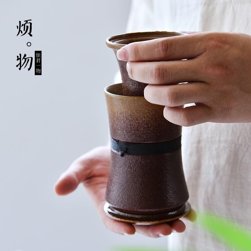Cốc Uống Trà Bằng Gốm Sứ Có Nắp Đậy Tiện Dụng Cho Văn Phòng
