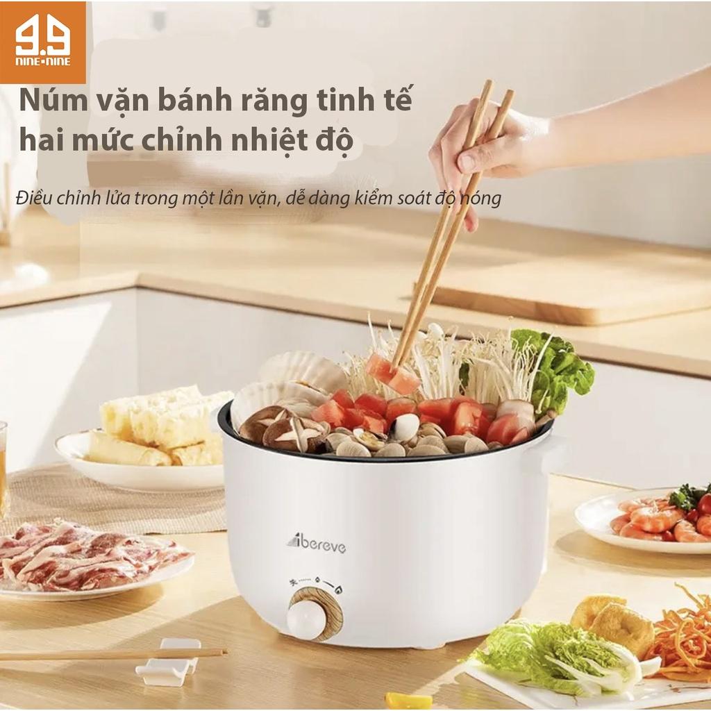 Nồi Điện Đa Năng Nấu Lẩu, Chiên, Xào, Rán, Chống Dính Vân Đá Dung Tích 2.5L