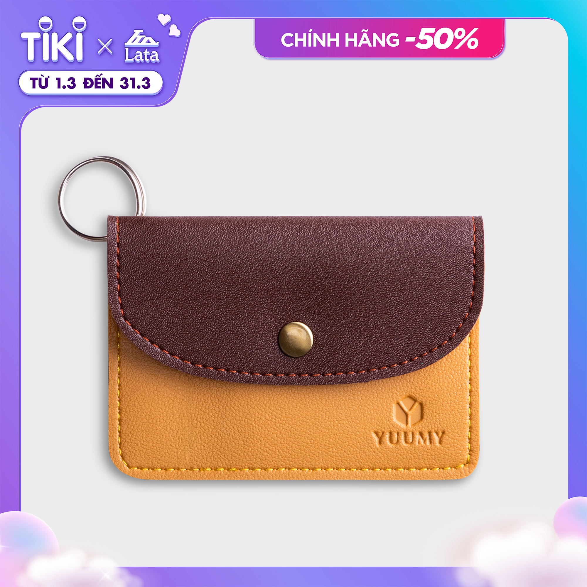 Móc khóa thời trang YUUMY YMK3 - Màu sắc trẻ trung - Thiết kế hiện đại - Đa chức năng sử dụng - Đựng thẻ ngân hàng, thẻ xe, chìa khóa xe - Tiên dụng mang theo bên người (Dài 10cm x Cao 8cm )
