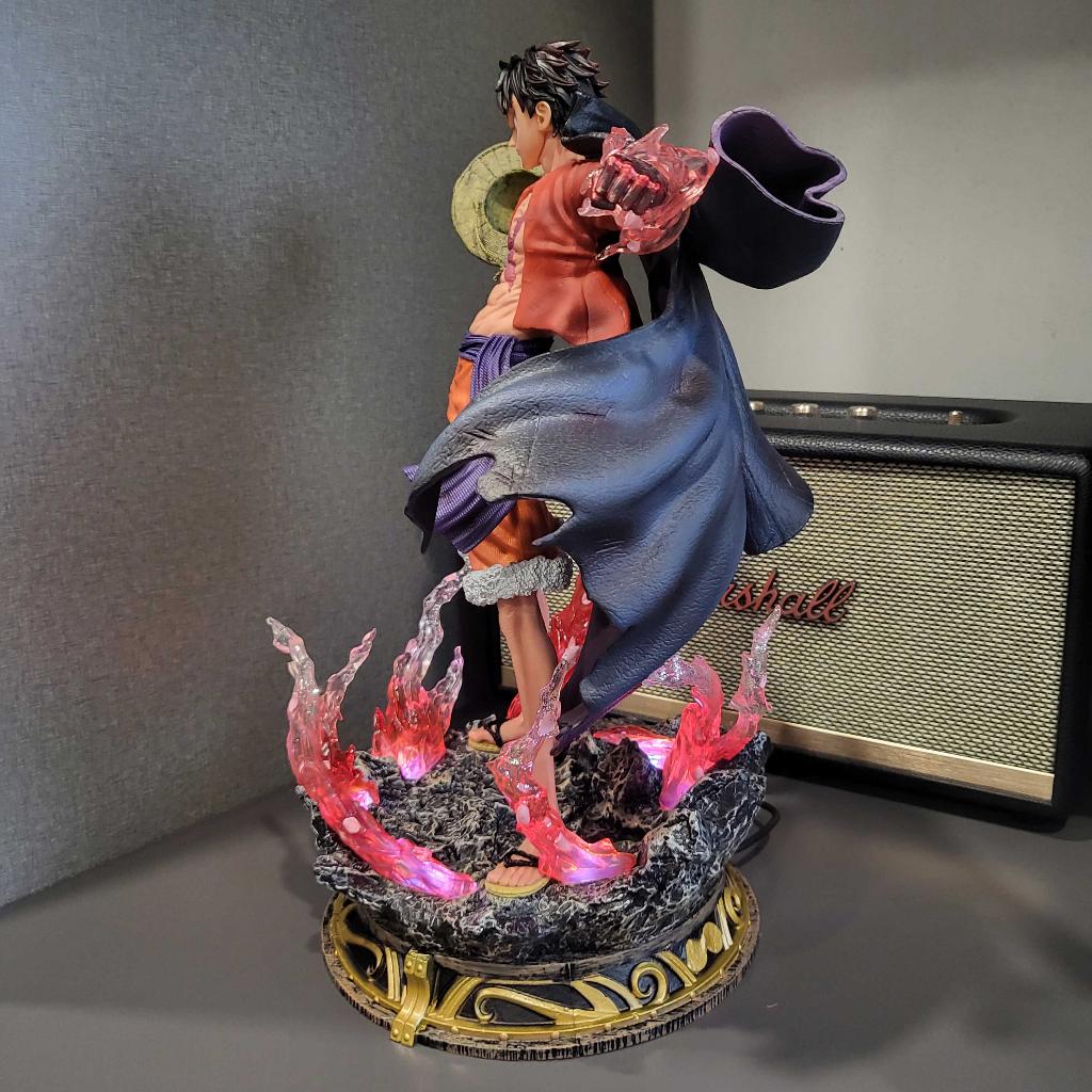 Mô hình Luffy tứ hoàng 2 đầu 37 cm có LED