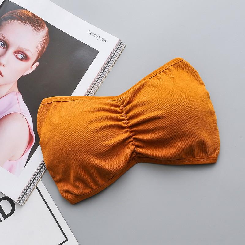Áo lót bra không dây vải cotton kèm mút nâng ngực, hàng nhập Quảng Châu